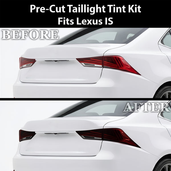 Fits Lexus IS 2017-2020 Full Headlight Taillight Precut Smoked PPF Tint Kit Film Overlay  - Bogar Tech Designs