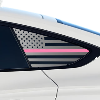 Fits Audi A5 Sportback 2018-2024 Quarter Window American Flag Vinyl Decal Stickers - Bogar Tech Designs