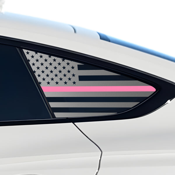 Fits Audi A5 Sportback 2018-2024 Quarter Window American Flag Vinyl Decal Stickers - Bogar Tech Designs