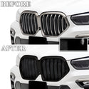 Fits BMW X6 2019-2023 Vinyl Chrome Delete Grille Blackout Decal Stickers Overlay Film - Bogar Tech Designs