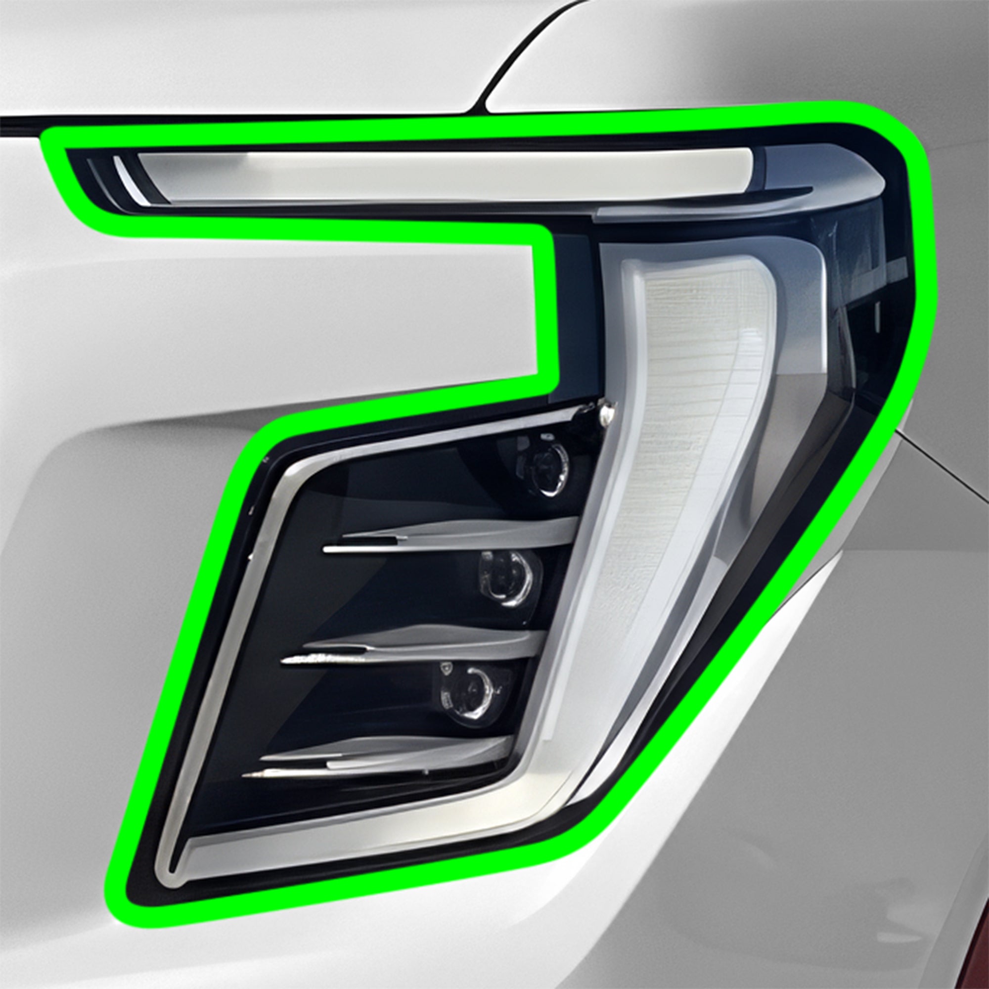 Fits GMC Yukon 2025-2027 Full Headlight Taillight Precut Smoked PPF Tint Kit Film Overlay  - Bogar Tech Designs