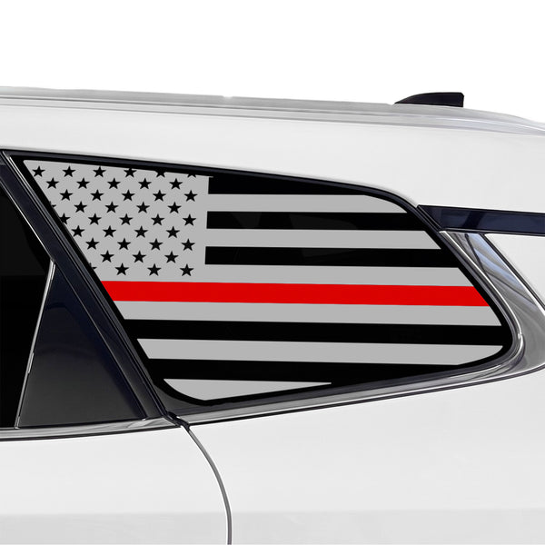 Fits Toyota Crown Signia 2025-2027 Quarter Window American Flag Vinyl Decal Stickers - Bogar Tech Designs