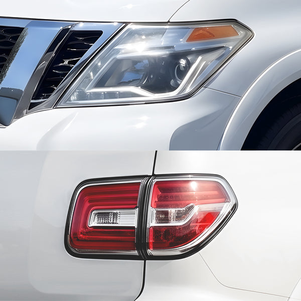 Fits Nissan Armada 2017-2020 Full Headlight Taillight Precut Smoked PPF Tint Kit Film Overlay  - Bogar Tech Designs