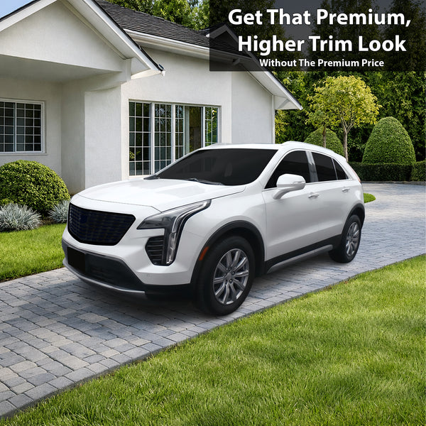 Fits Cadillac XT4 2019-2023 Vinyl Chrome Delete Grille Blackout Decal Stickers Overlay Film - Bogar Tech Designs