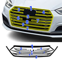 Fits Audi A5 Sportback 2018-2024 Vinyl Chrome Delete Grille Blackout Decal Stickers Overlay Film - Bogar Tech Designs