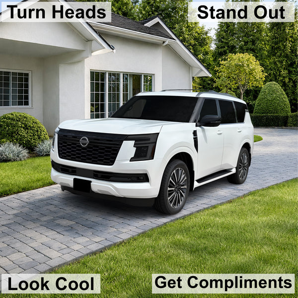 Fits Nissan Armada 2025-2026 Full Headlight Taillight Precut Smoked PPF Tint Kit Film Overlay  - Bogar Tech Designs