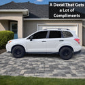 Fits Subaru Forester 2014-2018 Animal Leopard Cheetah Cow Window Vinyl Decal Stickers - Bogar Tech Designs
