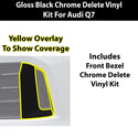 Fits Audi Q7 2020-2024 Vinyl Chrome Delete Grille Blackout Decal Stickers Overlay Film - Bogar Tech Designs