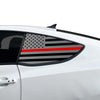 Fits Hyundai Genesis Coupe 2010-2016 Quarter Window American Flag Vinyl Decal Stickers - Bogar Tech Designs