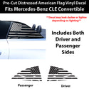 Fits Mercedes-Benz CLE Convertible 2024-2026 Quarter Window American Flag Vinyl Decal Stickers - Bogar Tech Designs