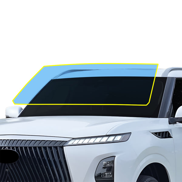 For Infiniti QX80 2025-2027 Precut Front Rear Windshield Premium Protection Self Healing Film Kit