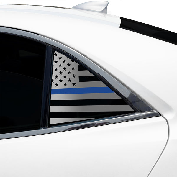 Fits Chevrolet Malibu 2013-2015 Quarter Window American Flag Vinyl Decal Stickers - Bogar Tech Designs