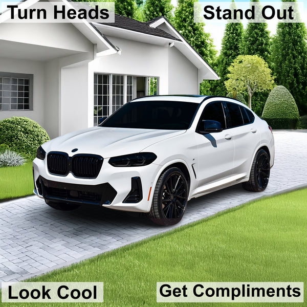 Fits BMW X4 2019-2025 Full Headlight Taillight Precut Smoked PPF Tint Kit Film Overlay  - Bogar Tech Designs