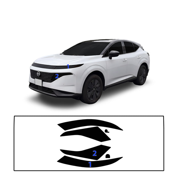 Fits Nissan Murano 2025-2026 Full Headlight Taillight Precut Smoked PPF Tint Kit Film Overlay  - Bogar Tech Designs