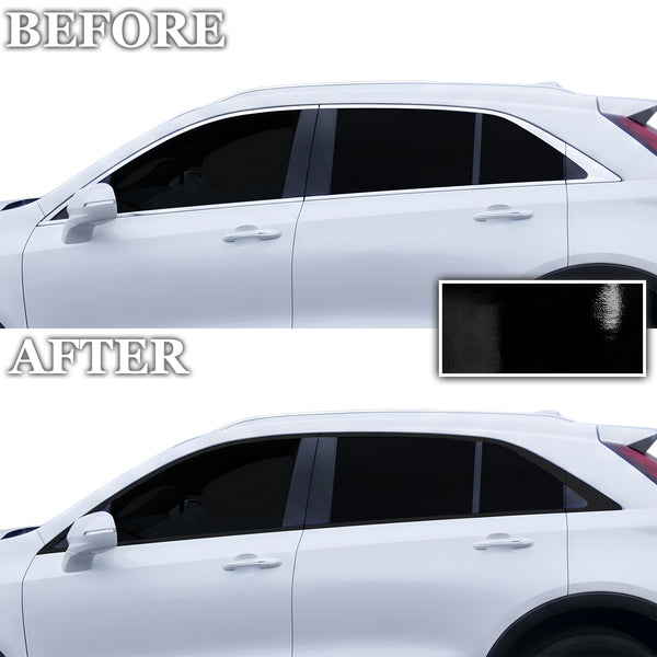 Fits Cadillac XT4 2019-2023 Vinyl Chrome Delete Grille Blackout Decal Stickers Overlay Film - Bogar Tech Designs