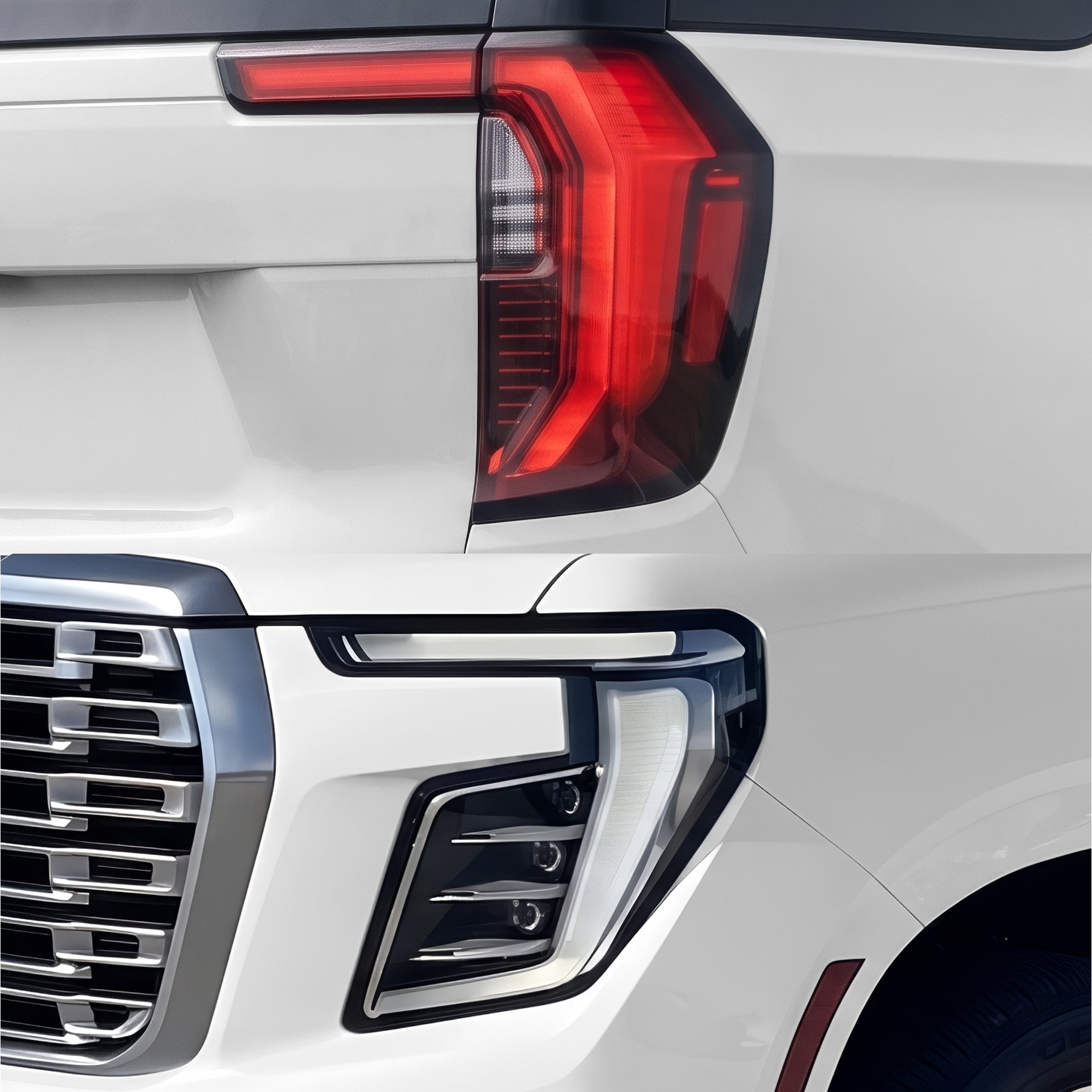 Fits GMC Yukon 2025-2027 Full Headlight Taillight Precut Smoked PPF Tint Kit Film Overlay  - Bogar Tech Designs