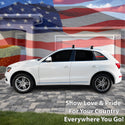 Fits Audi Q5 2009-2017 Quarter Window American Flag Vinyl Decal Stickers - Bogar Tech Designs