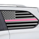 Fits Nissan Pathfinder 2013-2021 Quarter Window American Flag Vinyl Decal Stickers - Bogar Tech Designs