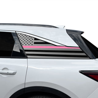 Fits Acura ZDX 2024-2026 Quarter Window American Flag Vinyl Decal Stickers - Bogar Tech Designs