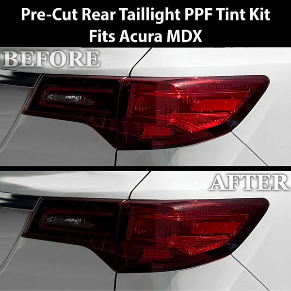 Fits Acura MDX 2014-2016 Full Headlight Taillight Precut Smoked PPF Tint Kit Film Overlay  - Bogar Tech Designs