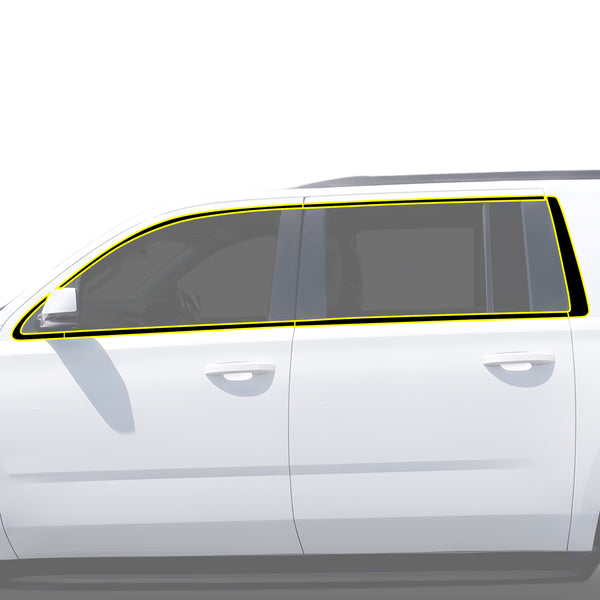 Fits Chevrolet Suburban & Chevrolet Tahoe 2015-2020 Vinyl Chrome Delete Grille Blackout Decal Stickers Overlay Film - Bogar Tech Designs