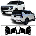 Nissan Armada 2025-2026 Dark Smoke Headlight & Taillight Tint Kit – Precut Vinyl Lens Overlays Film
