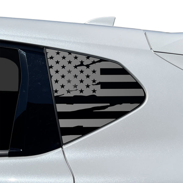 Fits Acura ADX 2025-2026 Quarter Window American Flag Vinyl Decal Stickers - Bogar Tech Designs