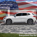 Fits BMW X2 2018-2023 Quarter Window American Flag Vinyl Decal Stickers - Bogar Tech Designs
