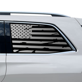 Fits Mercedes-Benz GLS 2017-2019 Quarter Window American Flag Vinyl Decal Stickers - Bogar Tech Designs