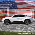Fits Toyota Crown 2023-2026 Quarter Window American Flag Vinyl Decal Stickers - Bogar Tech Designs