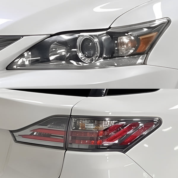 Fits Lexus CT200 2011-2018 Full Headlight Taillight Precut Smoked PPF Tint Kit Film Overlay  - Bogar Tech Designs