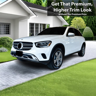 Fits Mercedes-Benz GLC-Class 2016-2022 Vinyl Chrome Delete Grille Blackout Decal Stickers Overlay Film - Bogar Tech Designs