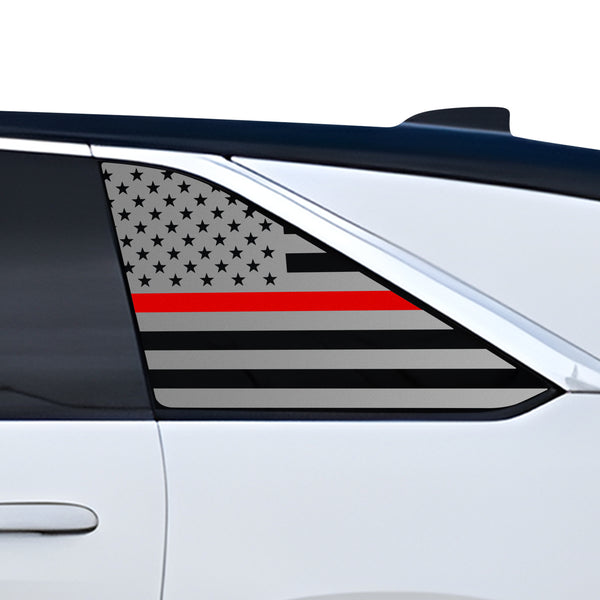 Fits Cadillac Escalade IQ 2025-2026 Quarter Window American Flag Vinyl Decal Stickers - Bogar Tech Designs