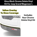 Fits Jeep Grand Wagoneer L 2026-2027 Vinyl Chrome Delete Grille Blackout Decal Stickers Overlay Film - Bogar Tech Designs