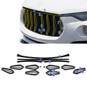 Fits Maserati Levante 2017-2020 Vinyl Chrome Delete Grille Blackout Decal Stickers Overlay Film - Bogar Tech Designs