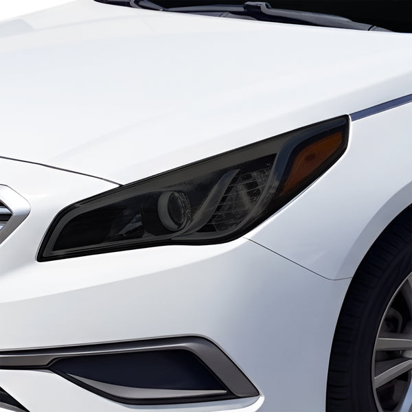 Fits Hyundai Sonata 2015-2017 Full Headlight Taillight Precut Smoked PPF Tint Kit Film Overlay  - Bogar Tech Designs