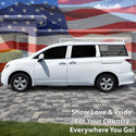 Fits Nissan Quest 2011-2017 Quarter Window American Flag Vinyl Decal Stickers - Bogar Tech Designs