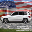 Fits Mercedes-Benz GLK 2010-2015 Quarter Window American Flag Vinyl Decal Stickers - Bogar Tech Designs
