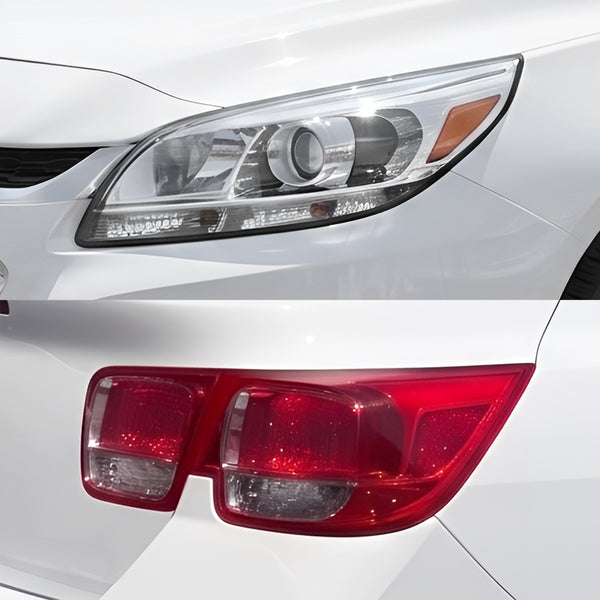 Fits Chevrolet Malibu 2013-2015 Full Headlight Taillight Precut Smoked PPF Tint Kit Film Overlay  - Bogar Tech Designs