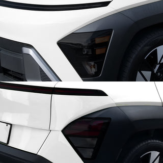Fits Hyundai Kona 2024-2026 Full Headlight Taillight Precut Smoked PPF Tint Kit Film Overlay  - Bogar Tech Designs