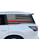Fits Infiniti QX80 2025-2027 Quarter Window American Flag Vinyl Decal Stickers - Bogar Tech Designs