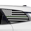 Fits Toyota Crown Signia 2025-2027 Quarter Window American Flag Vinyl Decal Stickers - Bogar Tech Designs