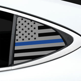 Fits Lexus ES 2013-2018 Quarter Window American Flag Vinyl Decal Stickers - Bogar Tech Designs