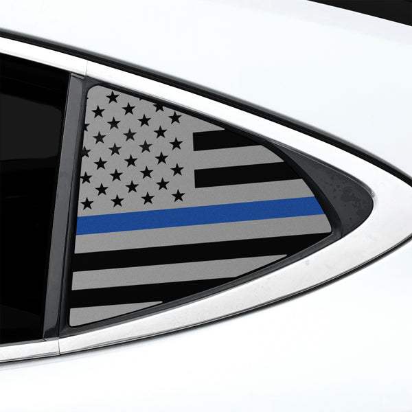 Fits Lexus ES 2013-2018 Quarter Window American Flag Vinyl Decal Stickers - Bogar Tech Designs