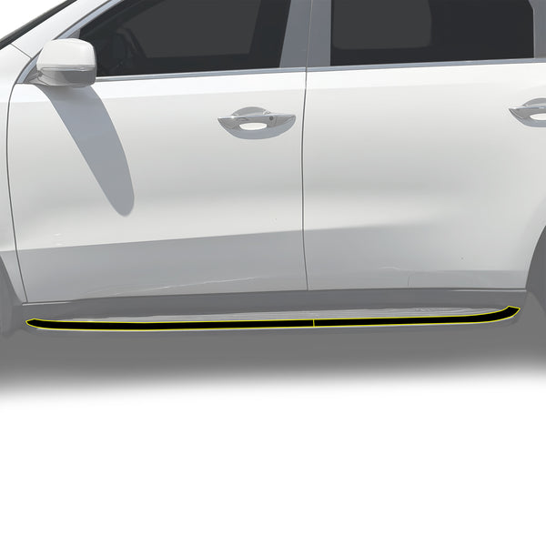 Fits Acura MDX 2014-2016 Vinyl Chrome Delete Grille Blackout Decal Stickers Overlay Film - Bogar Tech Designs