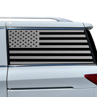 Fits Nissan Quest 2011-2017 Quarter Window American Flag Vinyl Decal Stickers - Bogar Tech Designs