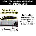 Fits BMW 2 Series 2020-2024 Vinyl Chrome Delete Grille Blackout Decal Stickers Overlay Film - Bogar Tech Designs