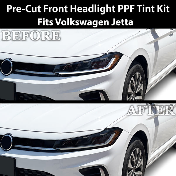 Fits Volkswagen Jetta 2025-2026 Full Headlight Taillight Precut Smoked PPF Tint Kit Film Overlay  - Bogar Tech Designs