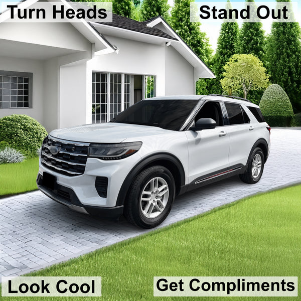 Fits Ford Explorer 2025-2026 Full Headlight Taillight Precut Smoked PPF Tint Kit Film Overlay  - Bogar Tech Designs