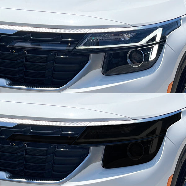 Fits Kia Seltos 2024-2025 Full Headlight Taillight Precut Smoked PPF Tint Kit Film Overlay  - Bogar Tech Designs